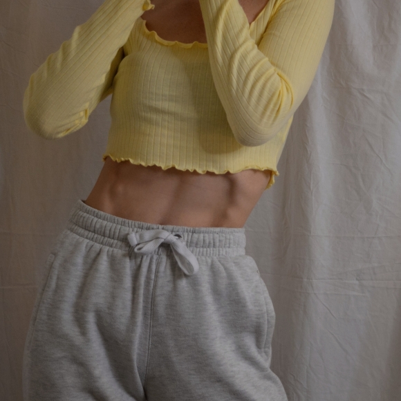 Crop top jaune pastel - Picture 7 of 8